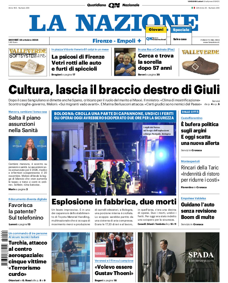 Prima-pagina-la nazione-edizione-di-oggi-20241024